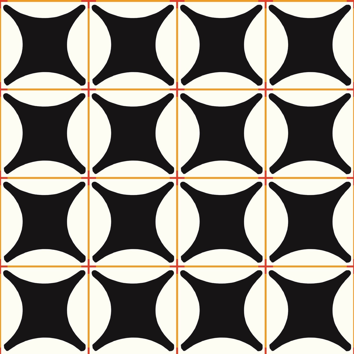 Traveler Tile Wallpaper-Mitchell Black-MITCHB-WCNP105-BK-PM-10-Wall PaperPatterns Onyx-Premium Matte Paper-1-France and Son