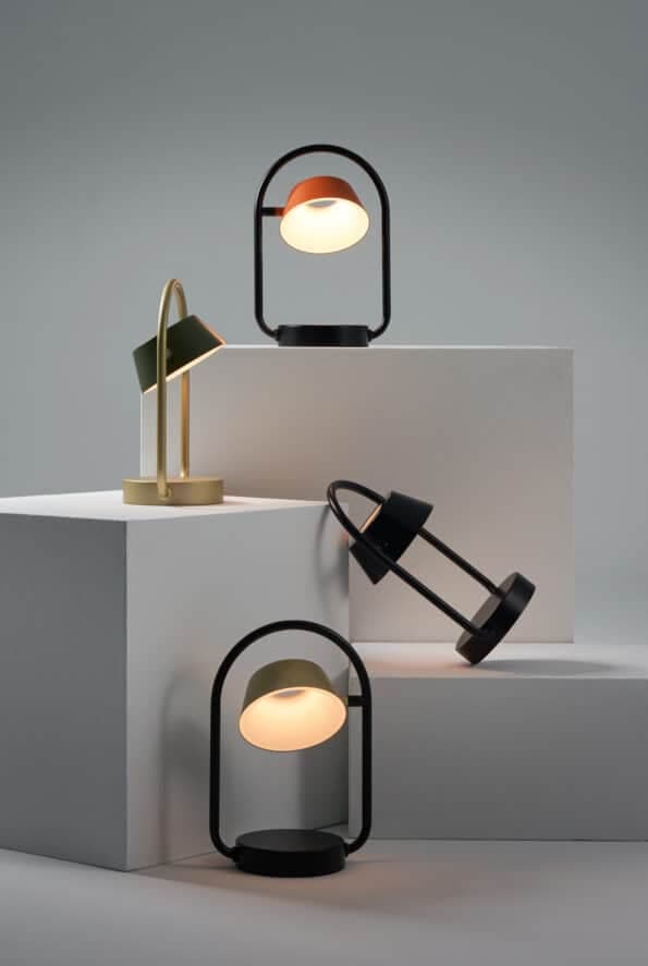 OLO Ring Portable Table Lamp-Seed Design-SEED-SLD-130DC-GLD-Table LampsBlack+Champagne Gold-5-France and Son