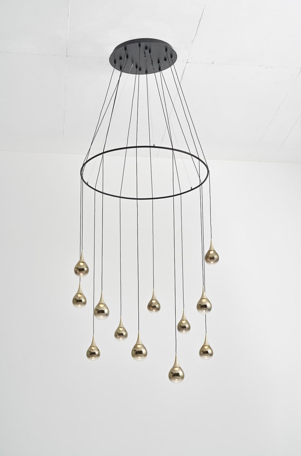 Pao Pao 12 Light Pendant-Seed Design-SEED-SLD-1013PC12-GLD-PendantsWith ring-Champagne Gold-12-France and Son
