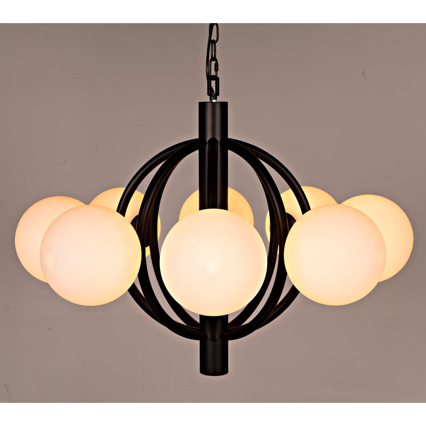 Carousel Chandelier-Noir-NOIR-PZ029MTB-Chandeliers-2-France and Son