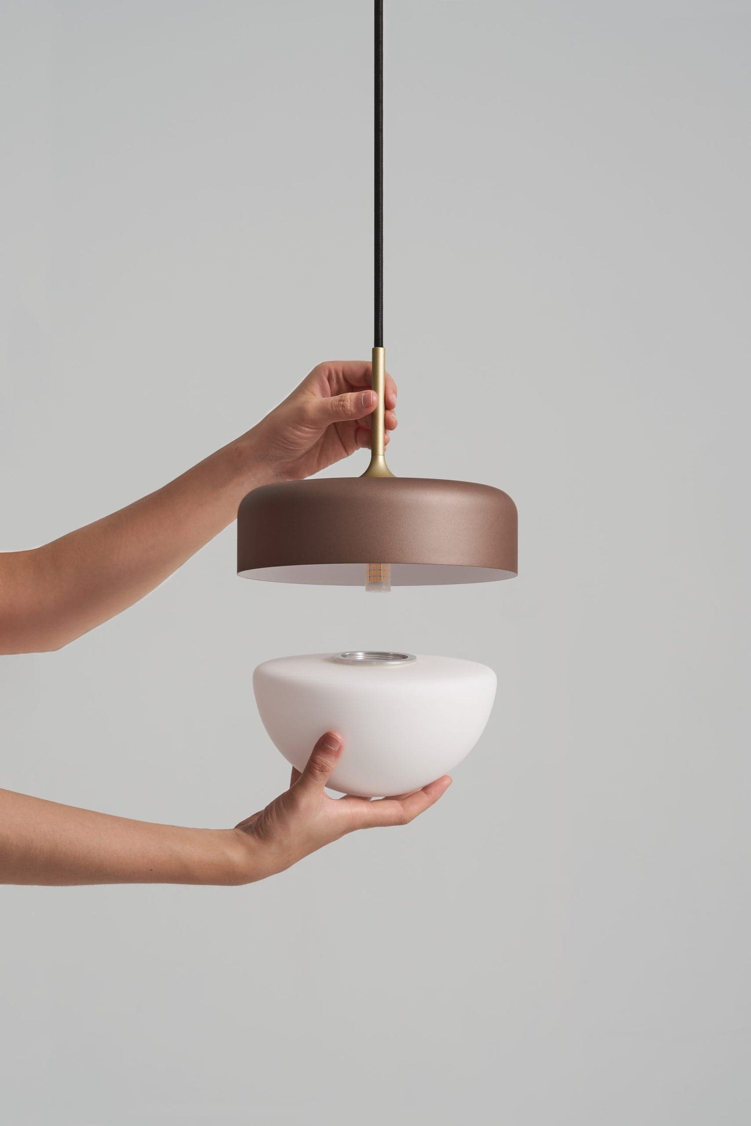 Pensee LED Pendant-Seed Design-SG-7992P-GN-PendantsOlive Green/ Gold-9-France and Son