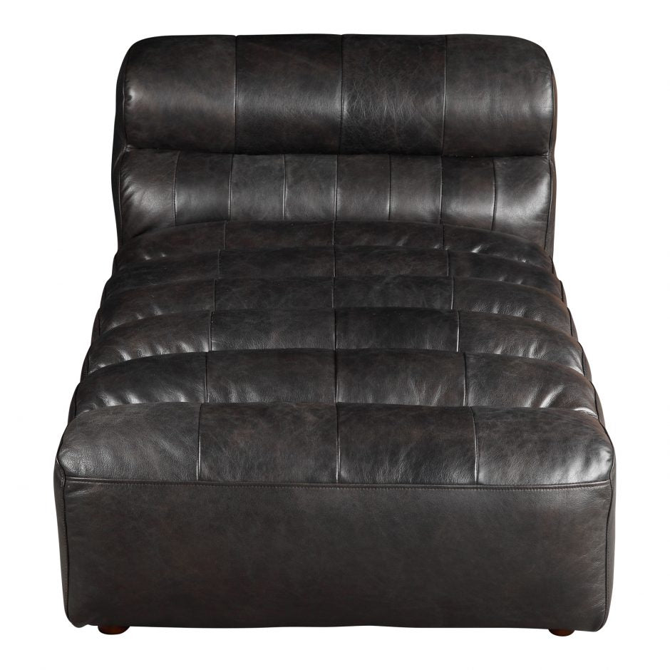 Ramsay Leather Chaise-Moes-MOE-QN-1010-01-Chaise Lounges-5-France and Son