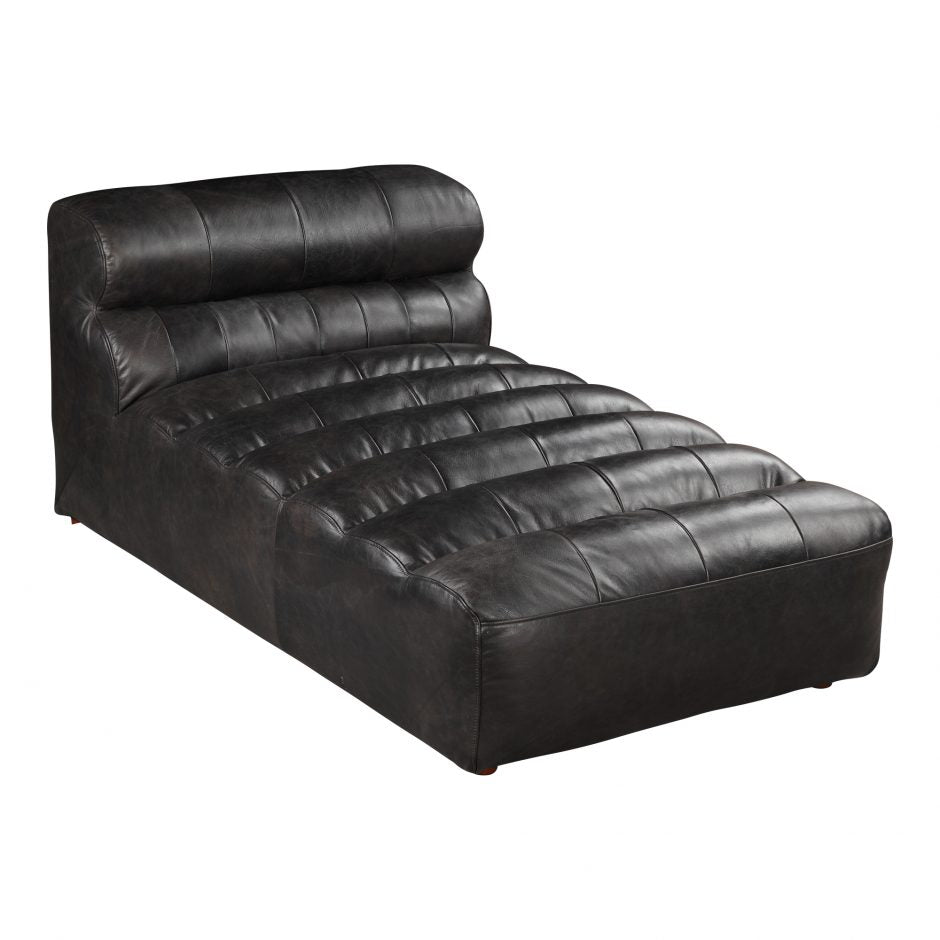 Ramsay Leather Chaise-Moes-MOE-QN-1010-01-Chaise Lounges-1-France and Son