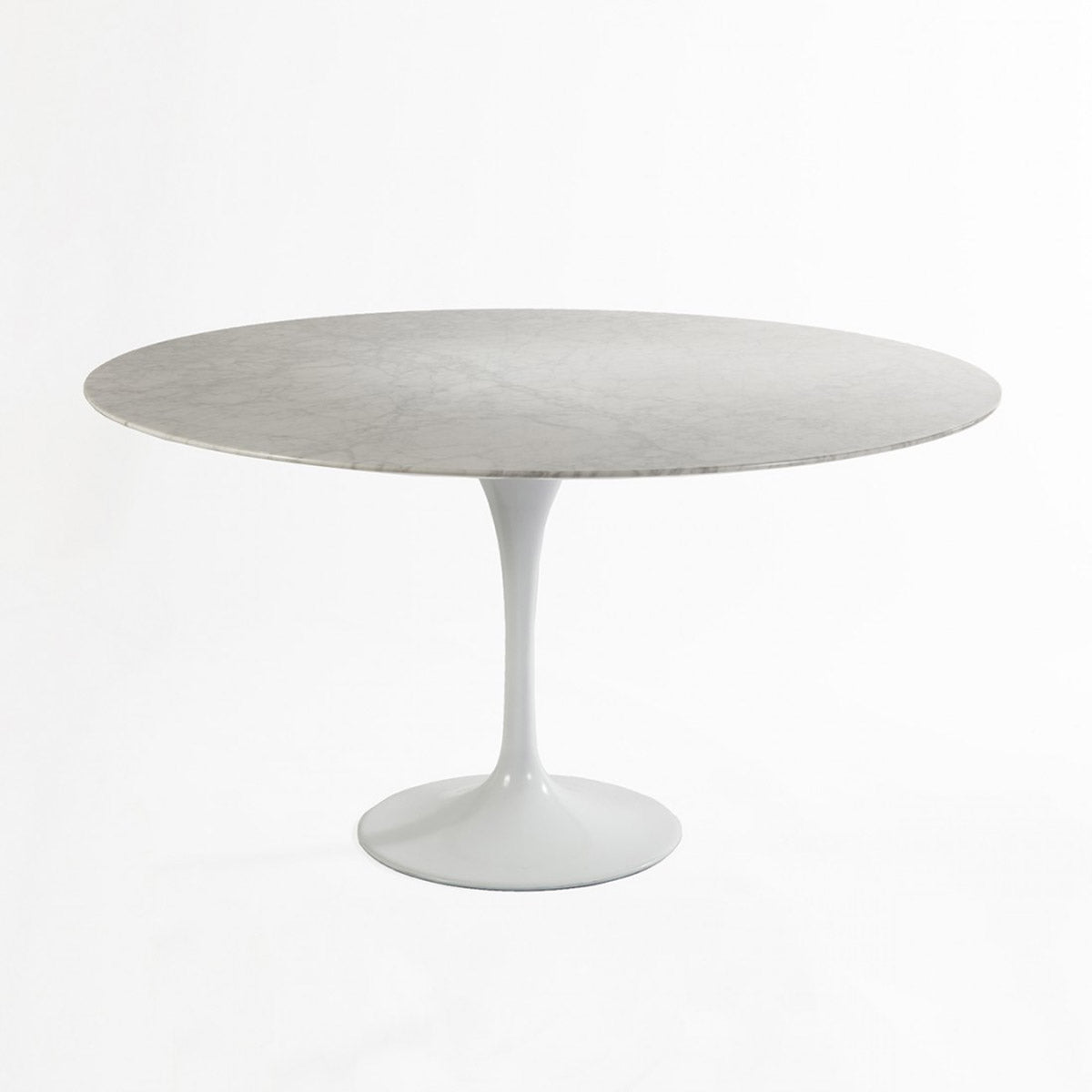 Carrara Marble Pedestal Tulip Dining Table - Round-France & Son-RT335R30WHT-Dining Tables30" Diameter-1-France and Son