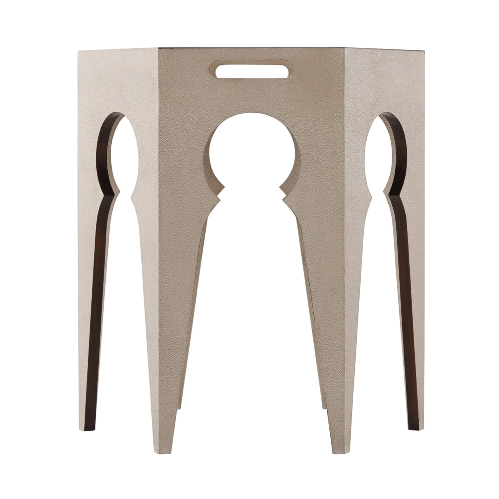 Radium Hexagonal Accent Table-Theodore Alexander-THEO-TA50013.C139-Side TablesTempest-8-France and Son
