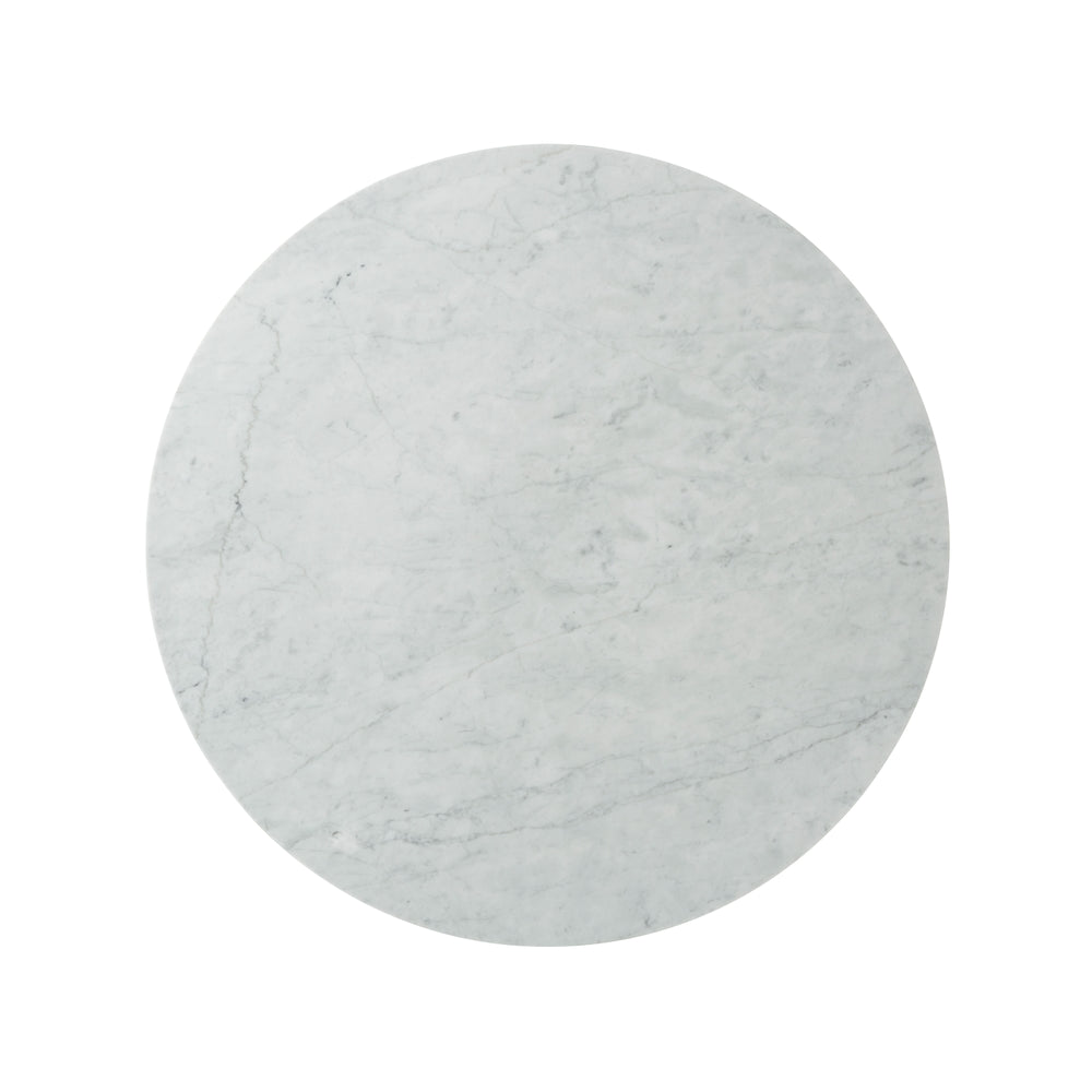 Fisher Round Cocktail Table (Marble)-Theodore Alexander-THEO-TAS51034.C095-Coffee TablesPolished Nickel-6-France and Son