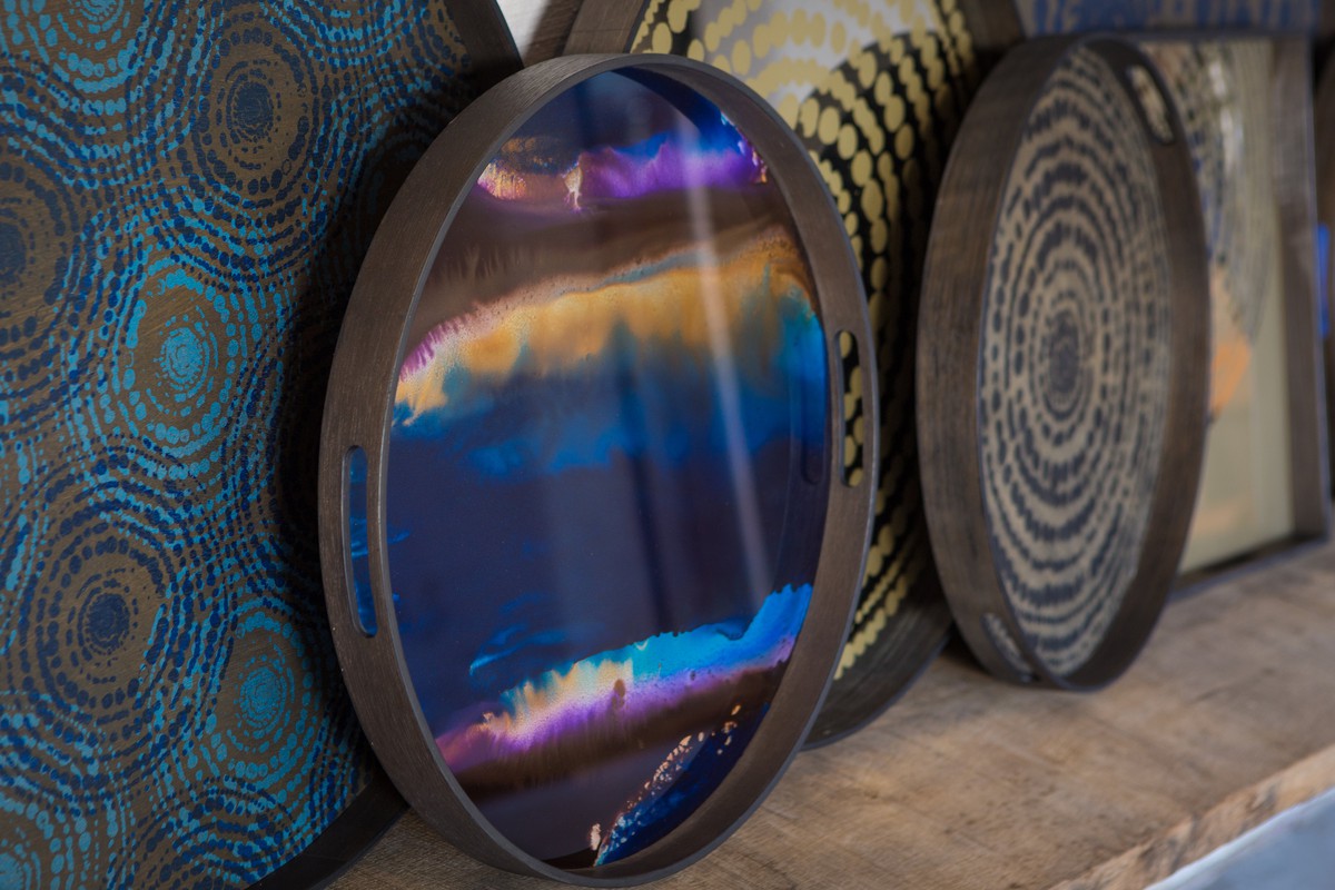 Organic Glass Tray - Black