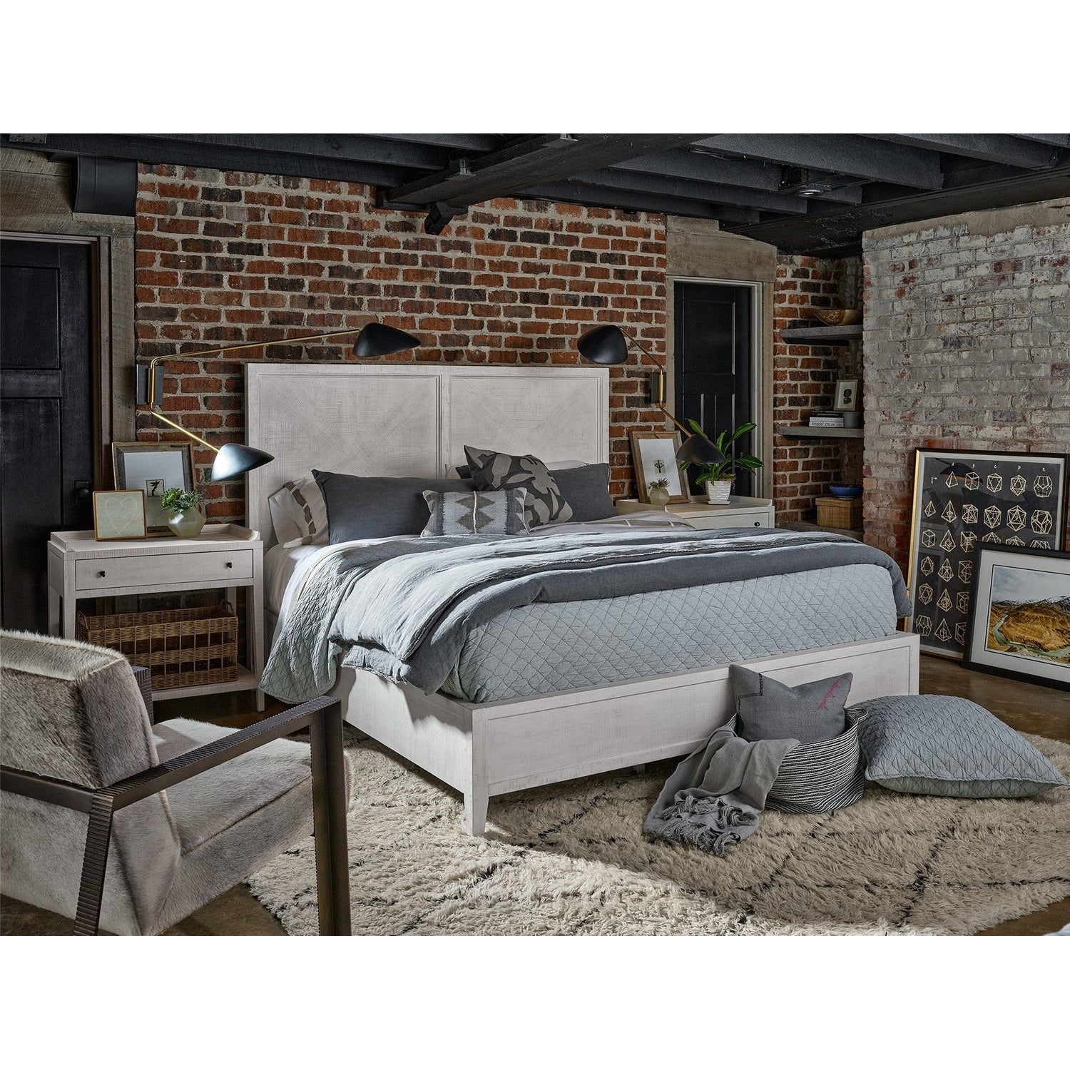 Ames Bed Complete King-Universal Furniture-UNIV-U011A265B-BedsRustic Oak-1-France and Son