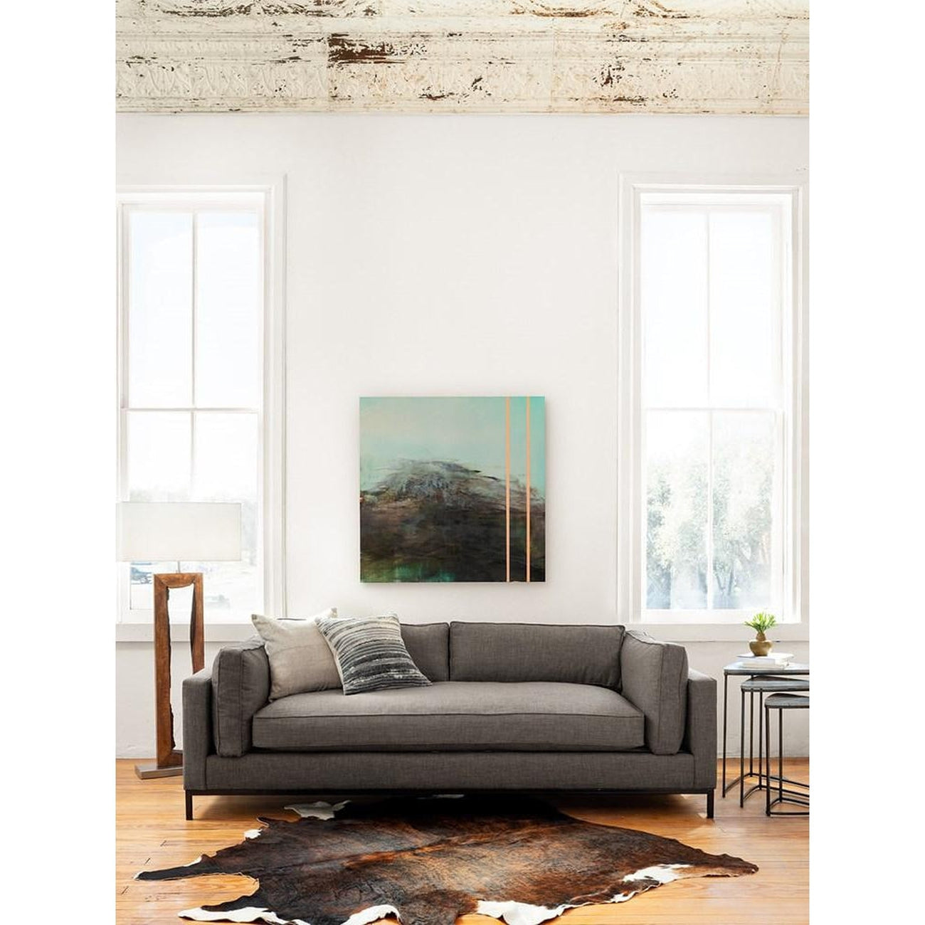 Grammercy 92" Sofa-Four Hands-FH-UATR-002-BCH-SofasBennett Charcoal-2-France and Son
