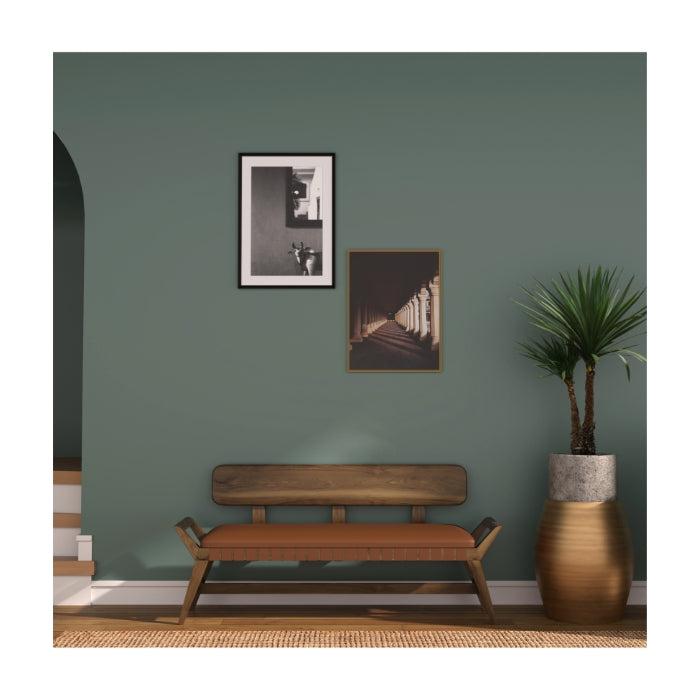 Stevens Wood and Leather Bench-Union Home Furniture-UNION-LVR00121-Benches-2-France and Son