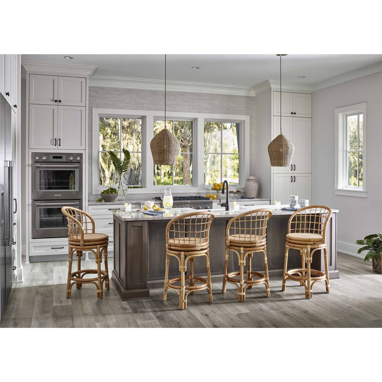 Getaway Rattan Counter Stool-Universal Furniture-UNIV-U033E602-Bar Stools-2-France and Son