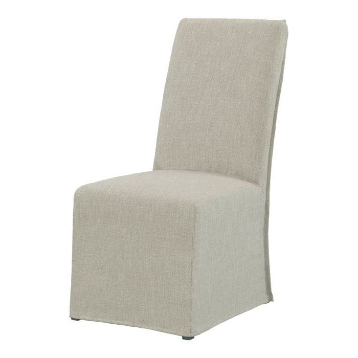 Melrose Slipcovered Tall Side Chair - Bone