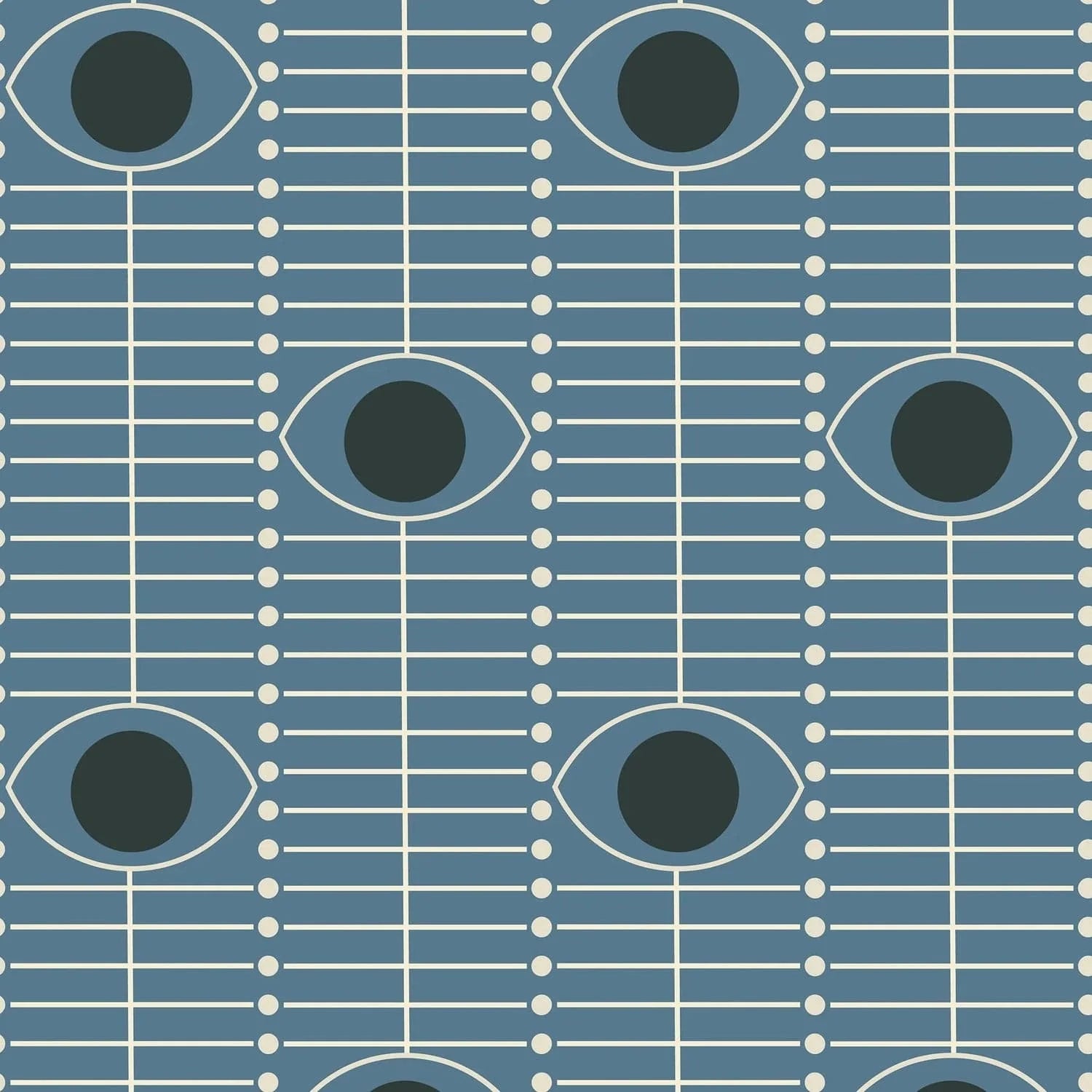 Osidan Wallpaper-Mitchell Black-MITCHB-WC420-BS-PM-10-Wall PaperPatterns Blue Shadow-Premium Matte Paper-3-France and Son