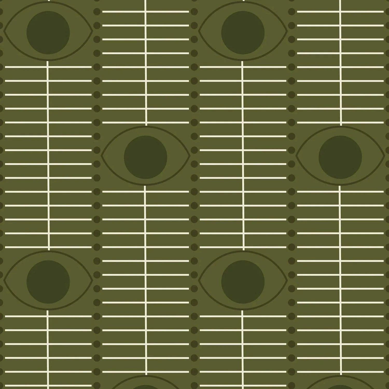 Osidan Wallpaper-Mitchell Black-MITCHB-WC420-OL-PM-10-Wall PaperPattern Olive Oasis-Premium Matte Paper-7-France and Son