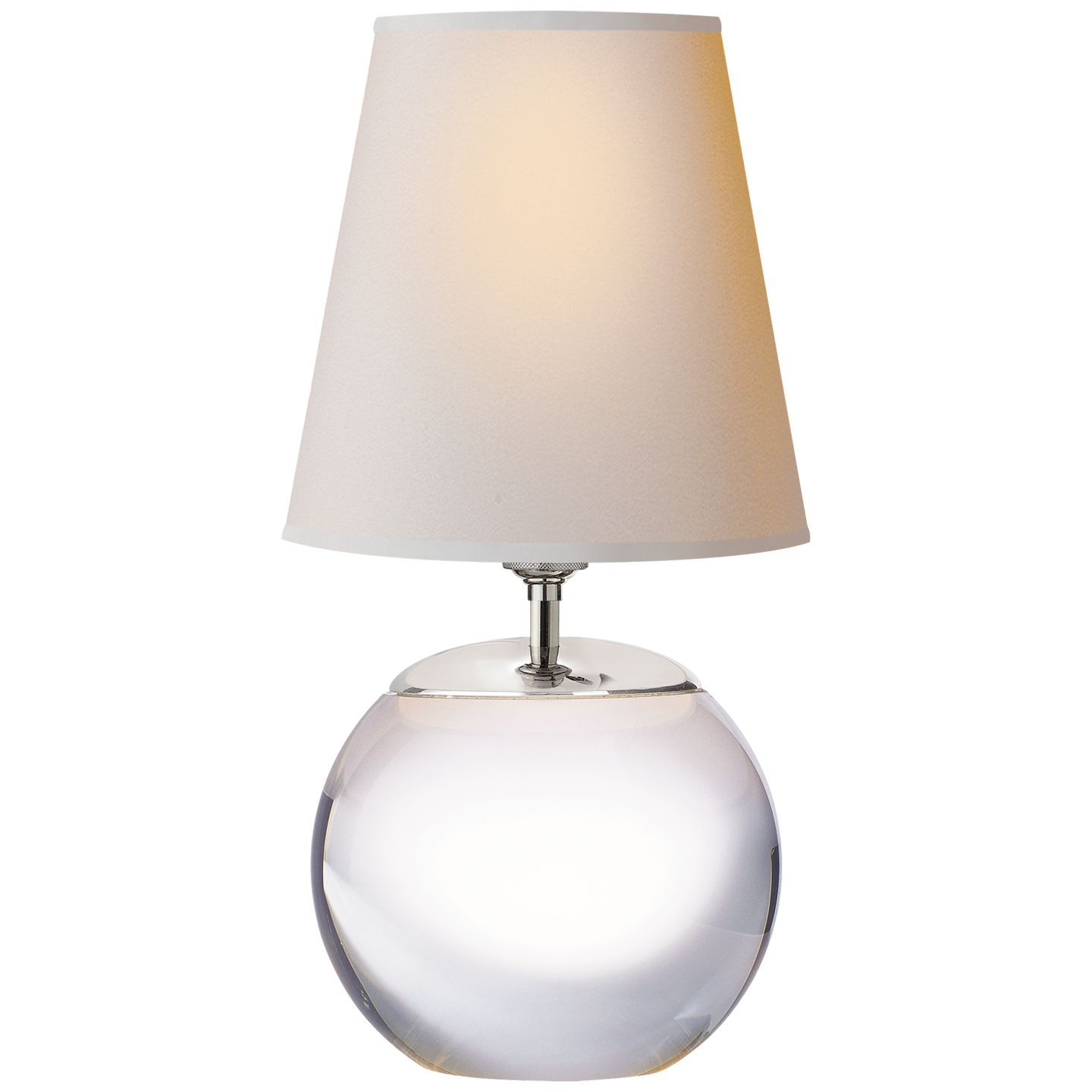 Tea Accent Lamp-Visual Comfort-VISUAL-TOB 3014CG-NP-Table LampsRound-Crystal-2-France and Son