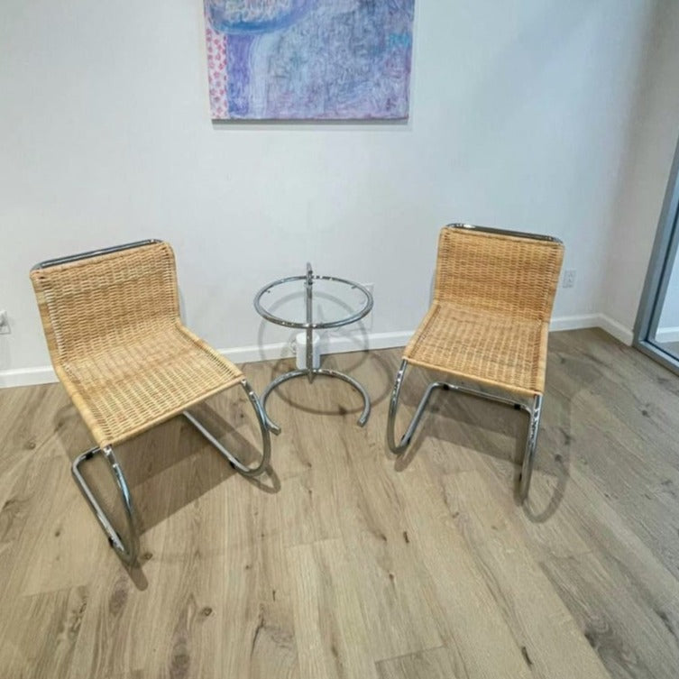 Italian made Eileen Grey Adjustable Table-France & Son-FST778CHR-Side Tables-3-France and Son