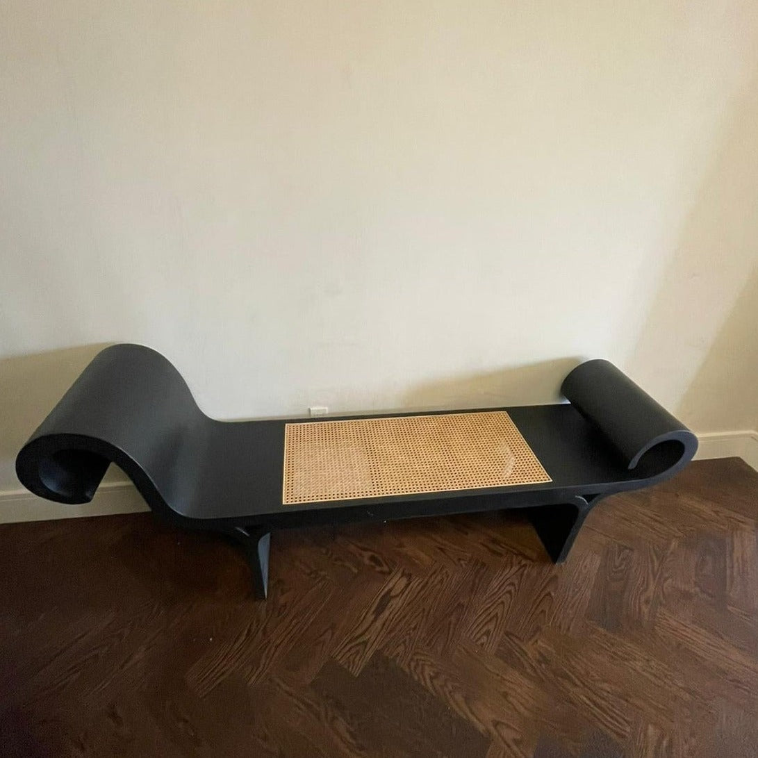 Marquesa Style Bench-France & Son-FL1208BLK-Benches-7-France and Son