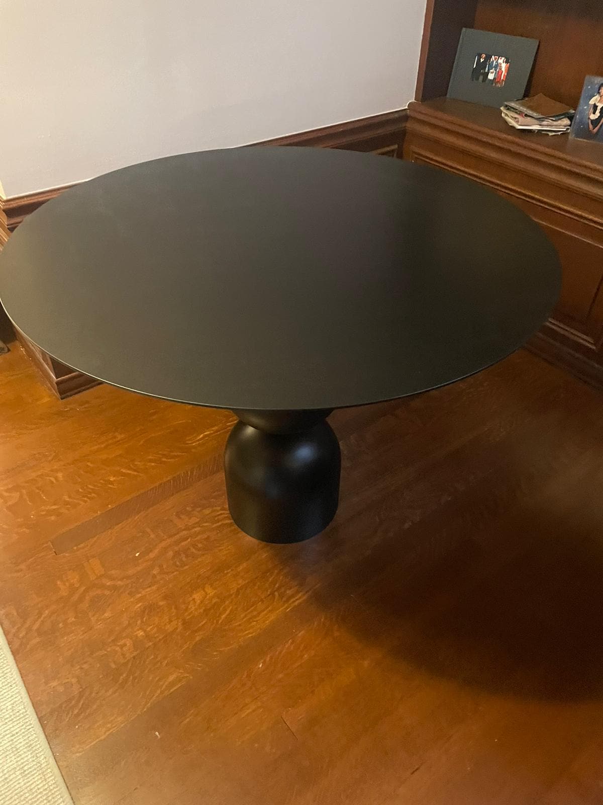 Wanda Dining Table - Black Steel-Noir-NOIR-GTAB553MTB-Dining Tables-6-France and Son