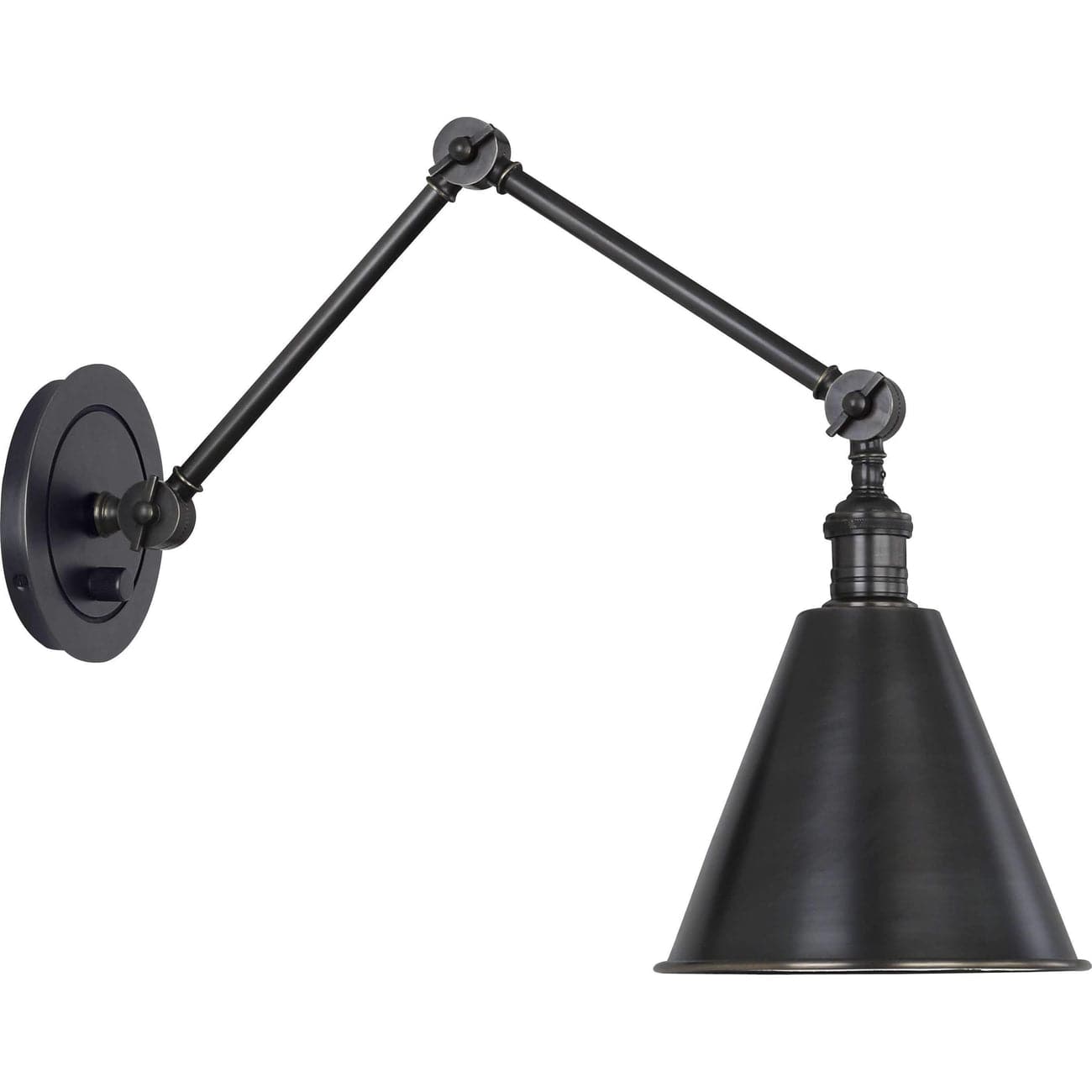 Alloy Wall Sconce-Robert Abbey Fine Lighting-ABBEY-Z2418-Wall LightingDeep Patina Bronze-3-France and Son