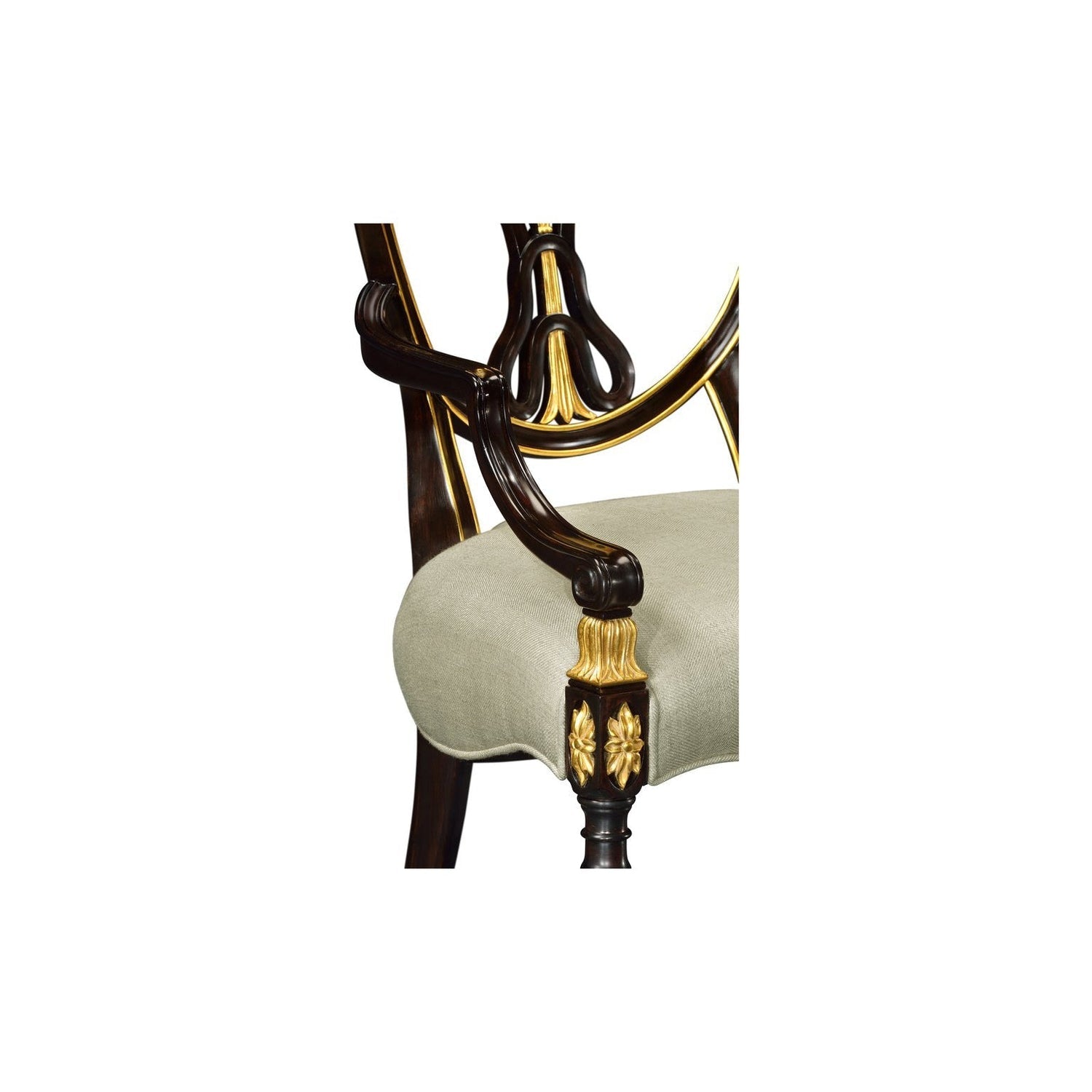Shield Back Arm Chair-Jonathan Charles-JCHARLES-495819-AC-PBG-F200-Dining ChairsPaint Grey-Skipper-5-France and Son