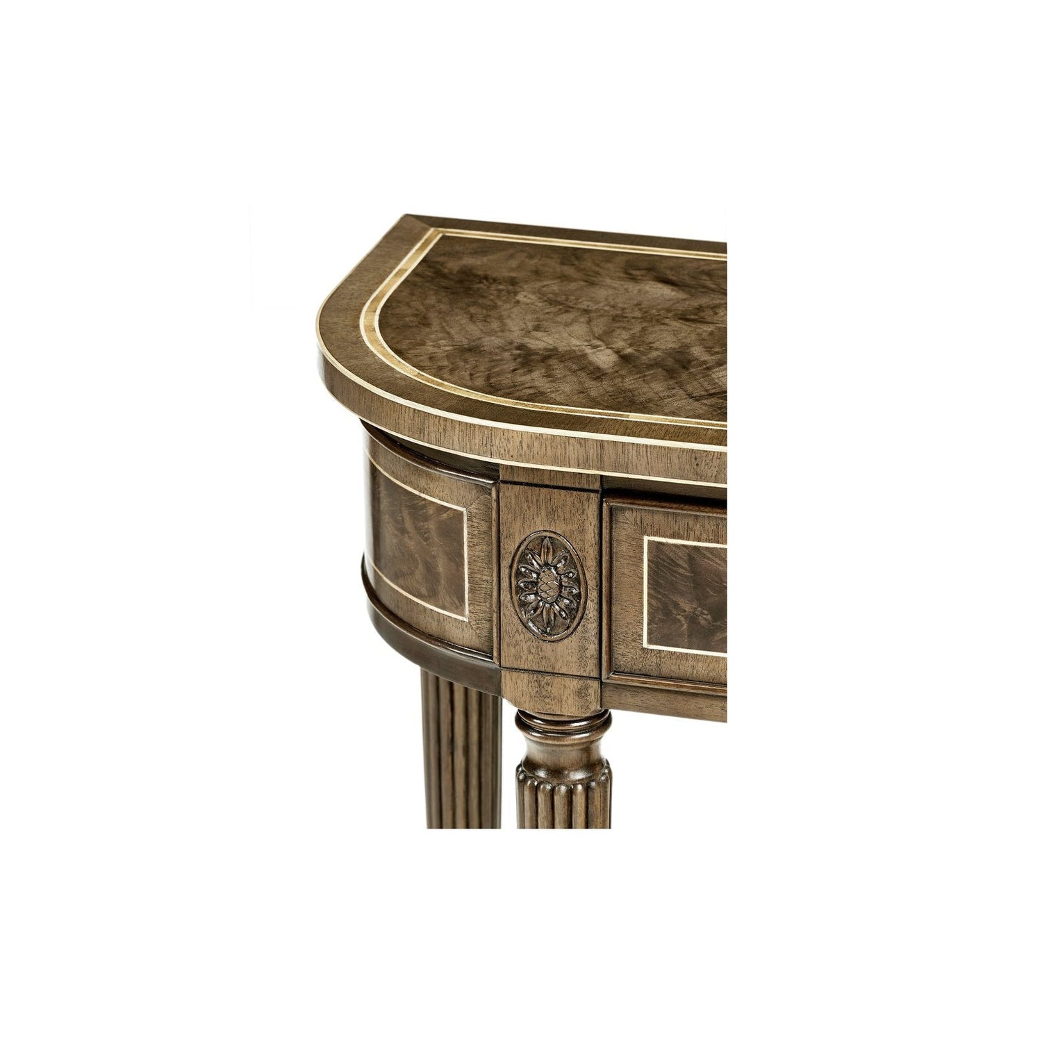 Regency Console with Shelf-Jonathan Charles-JCHARLES-494600-MAH-Console TablesMahogany-5-France and Son