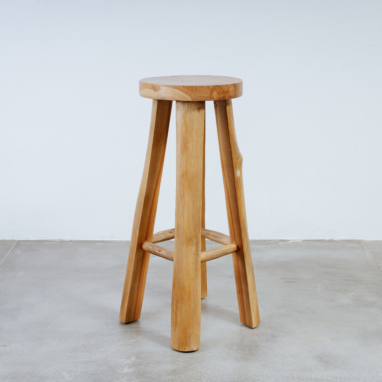 Saint Moritz Teak Bar Stool-France & Son-FL1117-Bar Stools-1-France and Son