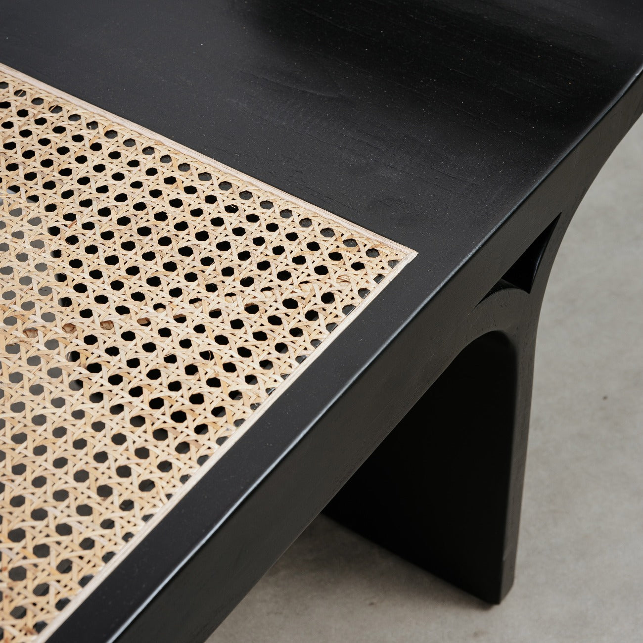 Marquesa Style Bench-France & Son-FL1208BLK-Benches-5-France and Son