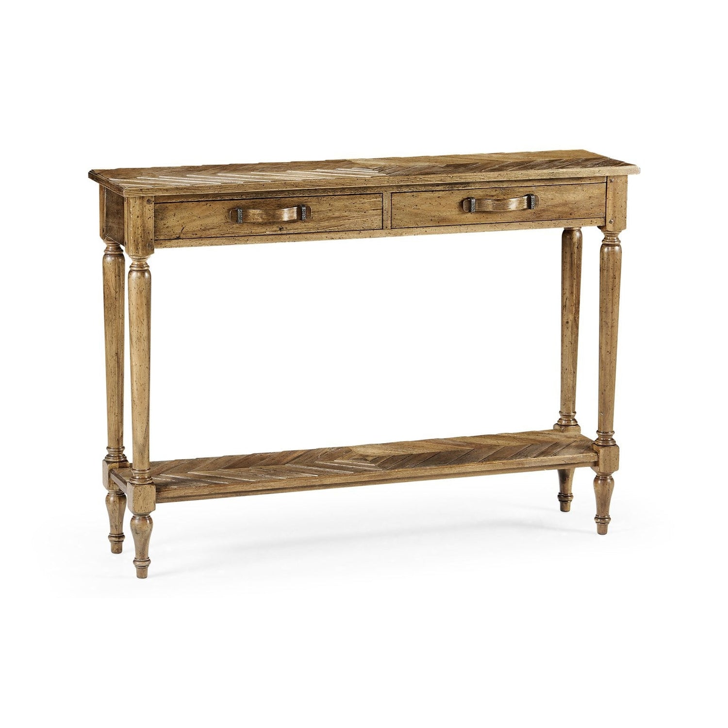Parquet Console Table-Jonathan Charles-JCHARLES-491077-DTM-Console TablesMedium Driftwood-9-France and Son