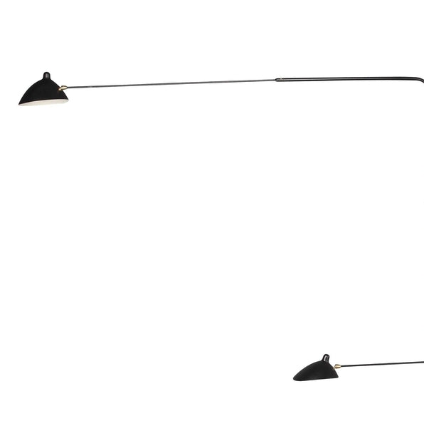 MSC-R4 Four Arm Rotating Wall Sconce - Plug-in-France & Son-LBW035BLKD-Wall Lighting-2-France and Son