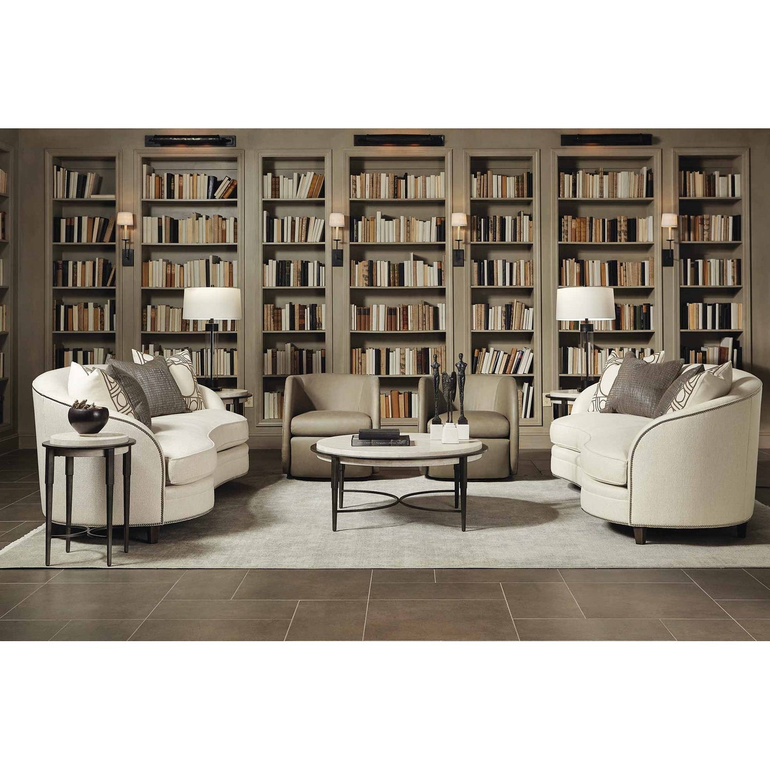 Barclay Metal Round Cocktail Table-Bernhardt-BHDT-512015-Coffee Tables-2-France and Son