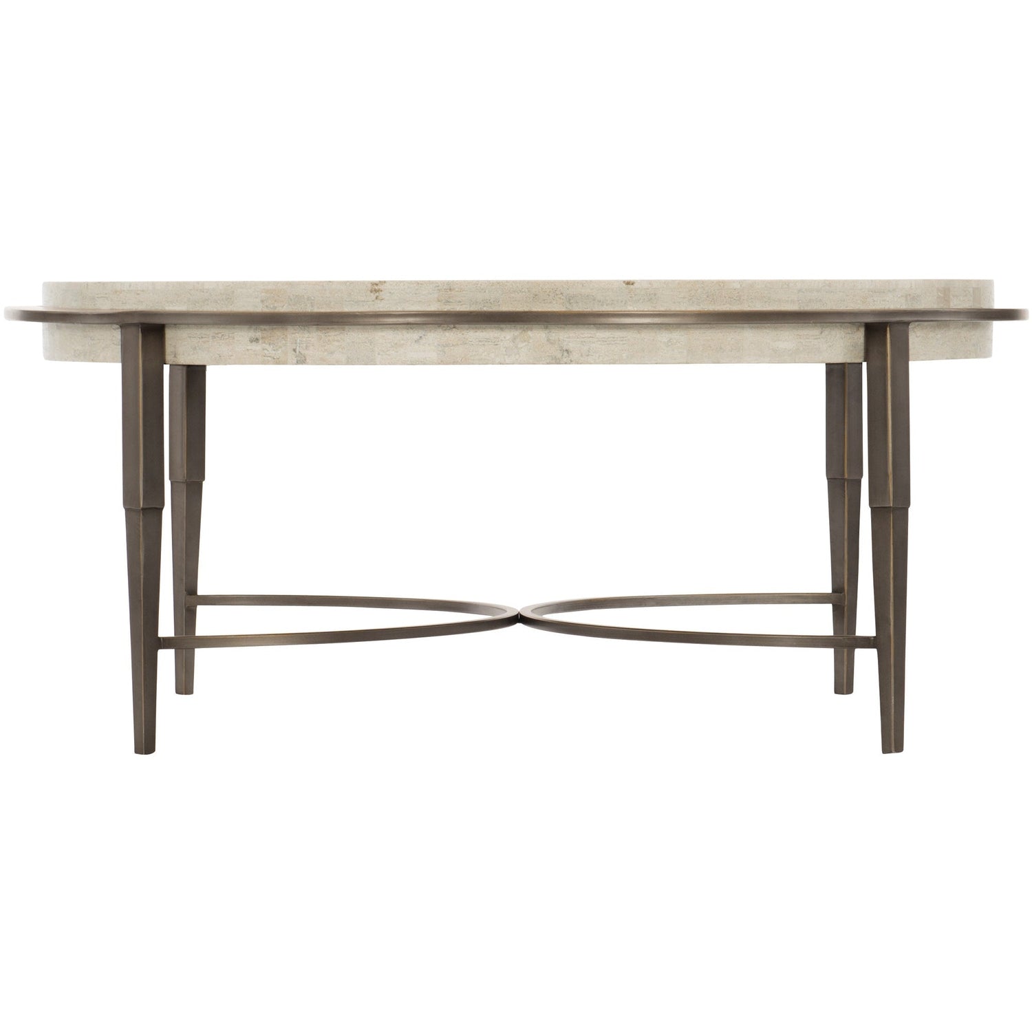 Barclay Metal Round Cocktail Table-Bernhardt-BHDT-512015-Coffee Tables-1-France and Son
