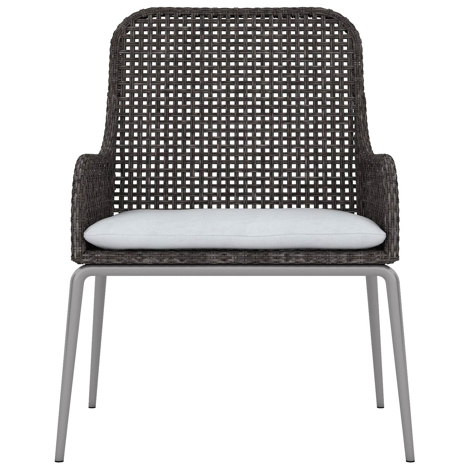 Antilles Wicker Arm Chair-Bernhardt-BHDT-X0161WX-Dining Chairs-1-France and Son