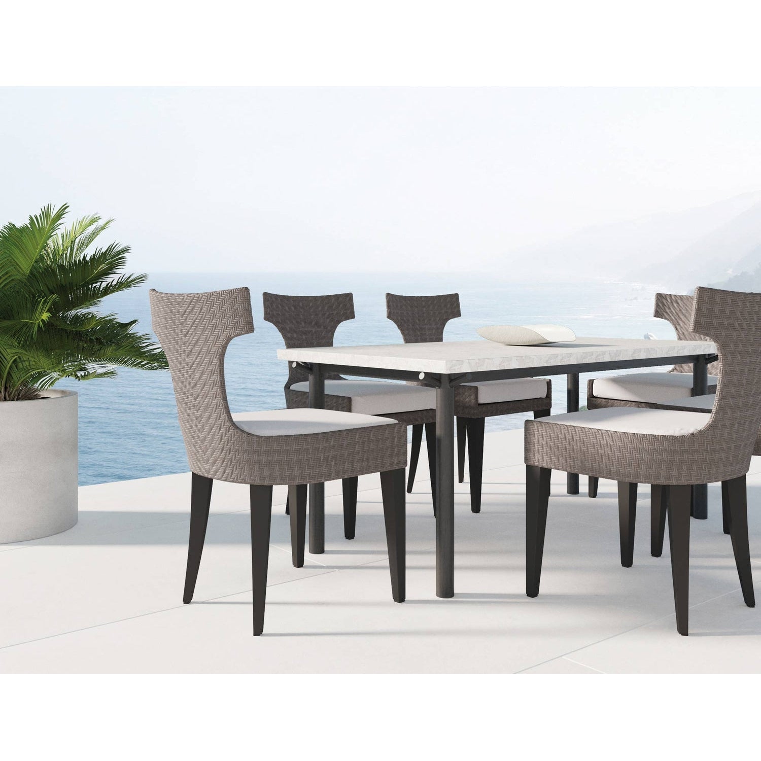 Sarasota Wicker Side Chair-Bernhardt-BHDT-X01543X-Dining Chairs-2-France and Son