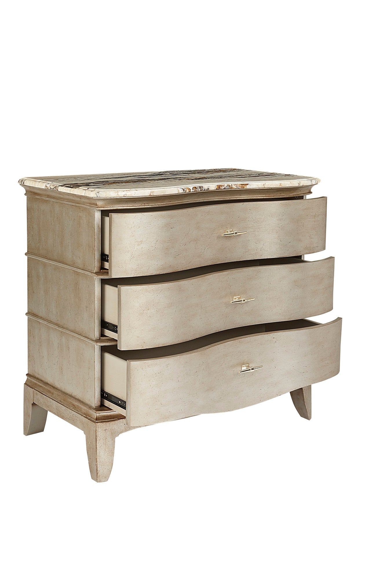 Starlite Bachelor Chest - Silver, White