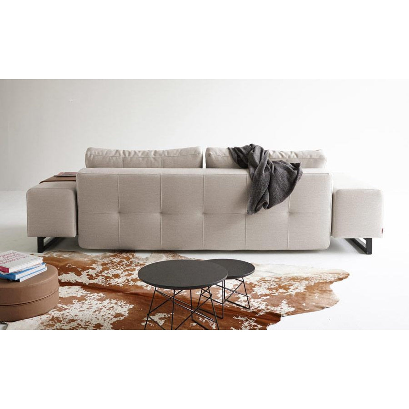 Grand D.E.L sofa BLACK WOOD (QUEEN)-Innovation Living-INNO-94-748190527-3-SofasMixed Dance Natural-9-France and Son