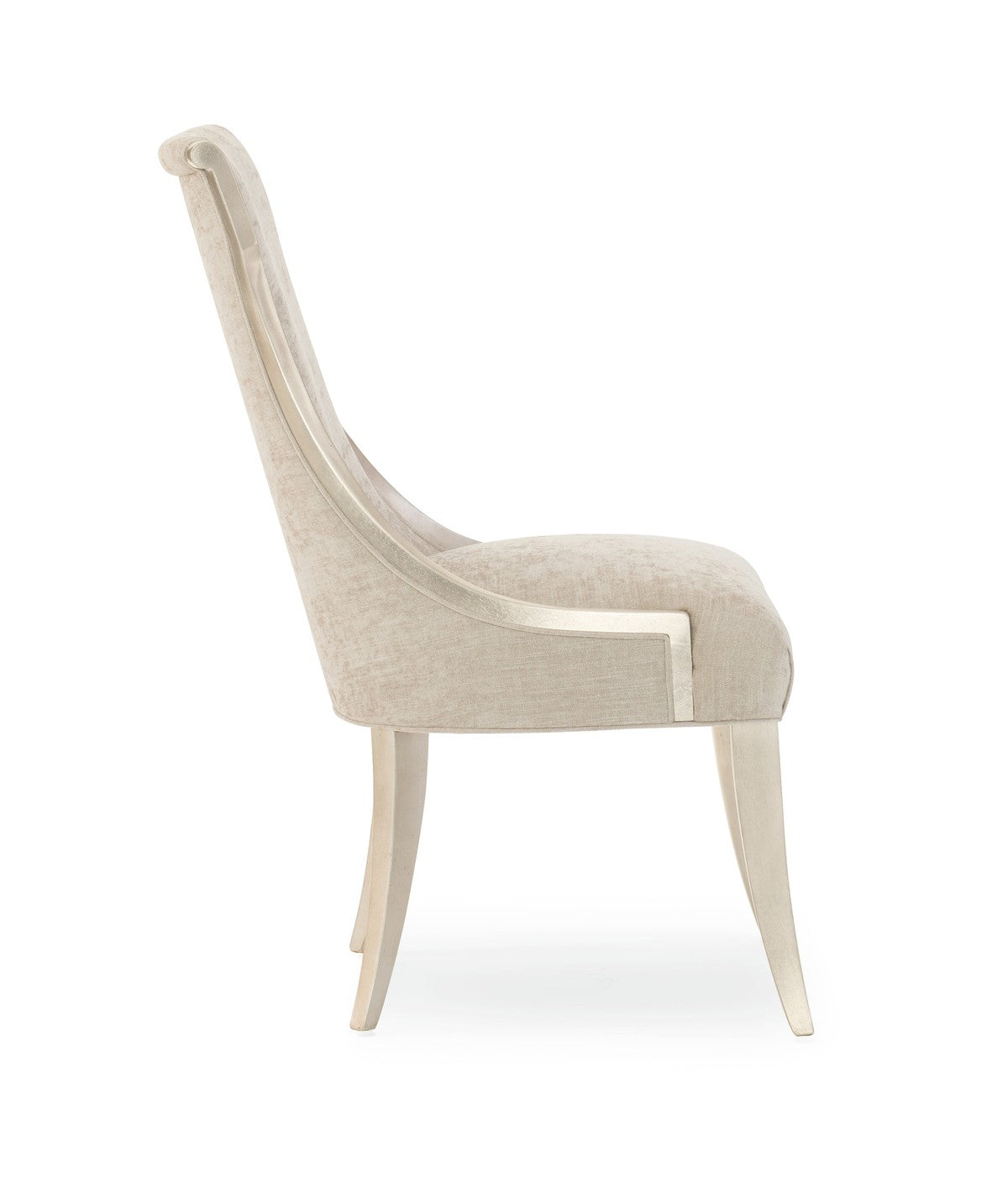 Side Chair  - Silver, Beige