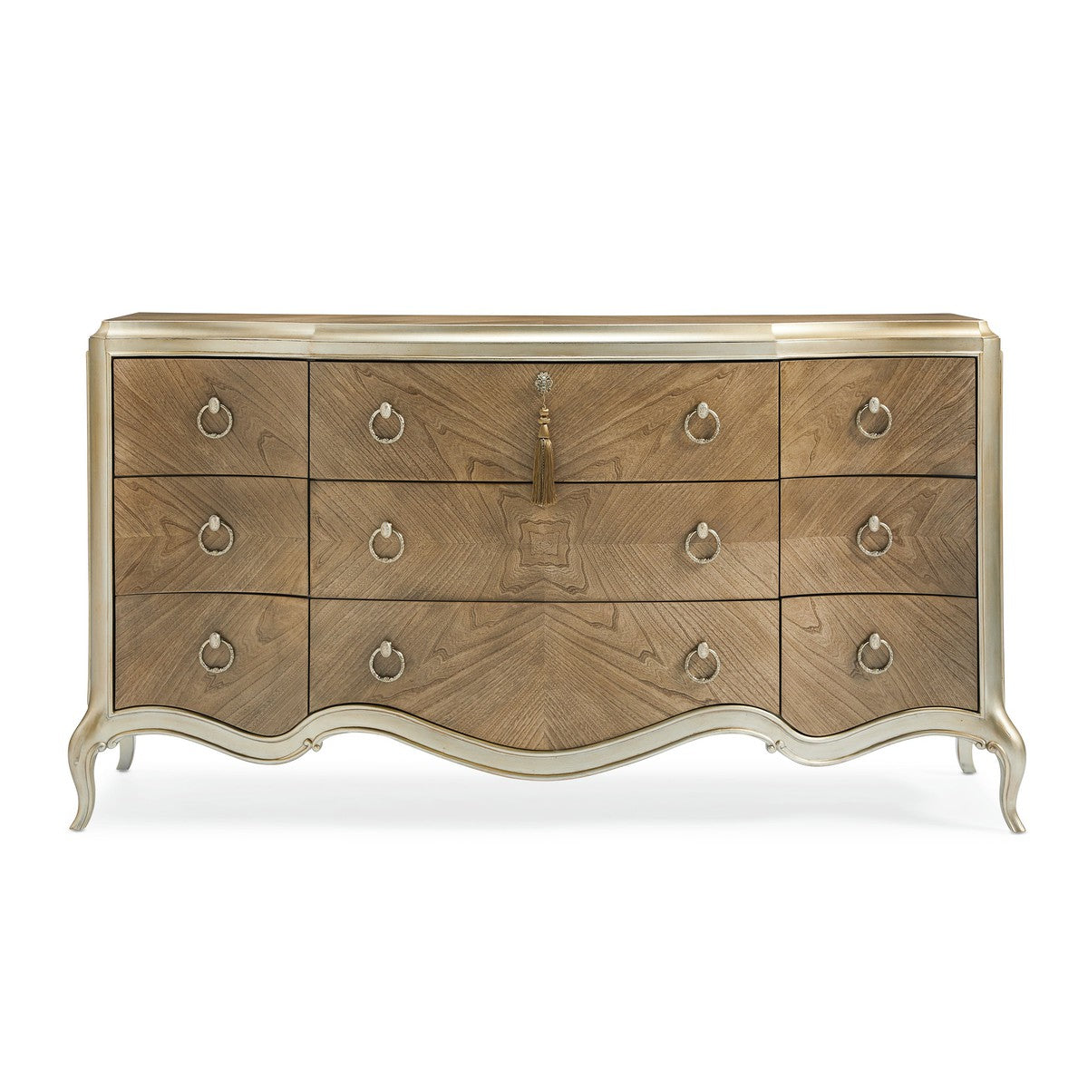 Triple Dresser  - Grey, Gold