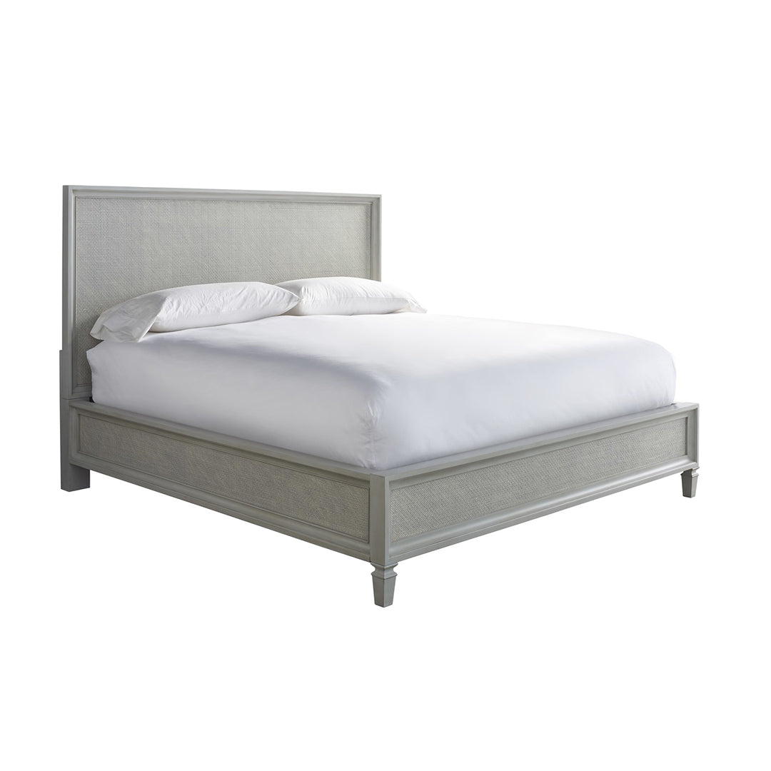 Summer Hill Collection - Woven Accent Bed-Universal Furniture-UNIV-986220B-BedsKing-Dusk Grey-1-France and Son