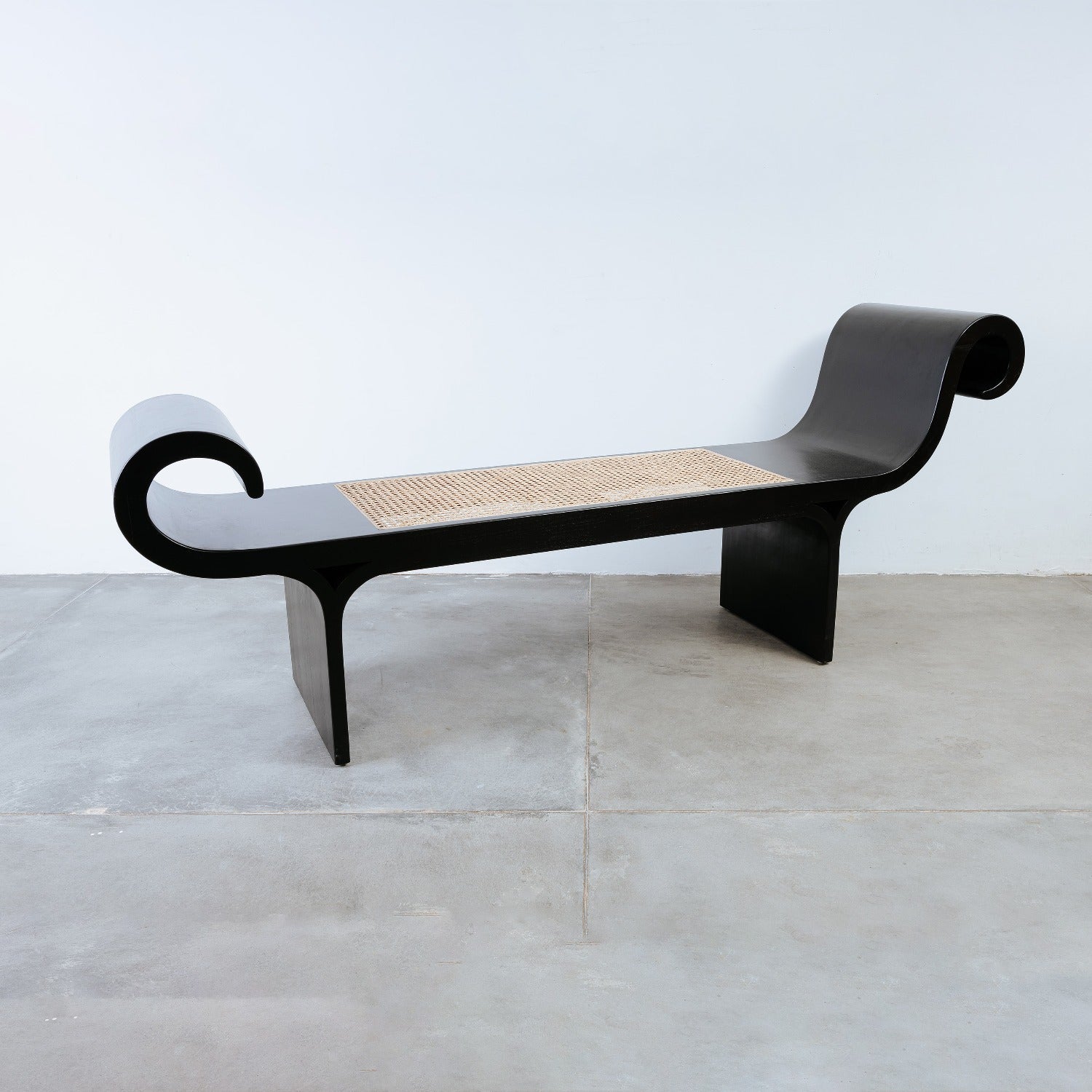 Marquesa Style Bench-France & Son-FL1208BLK-Benches-1-France and Son