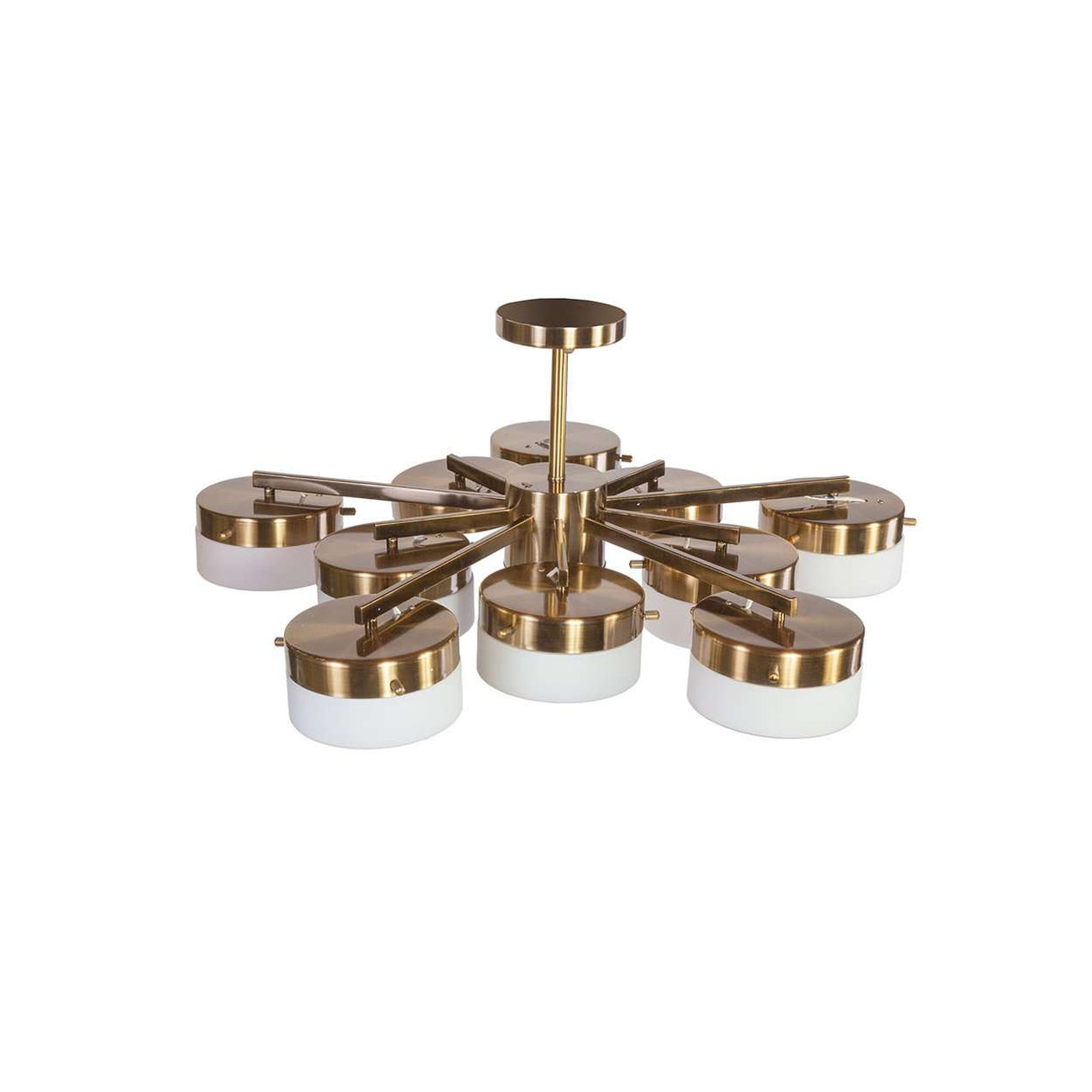 mid century replica Gio Ponti Inspired Brass Ceiling Light