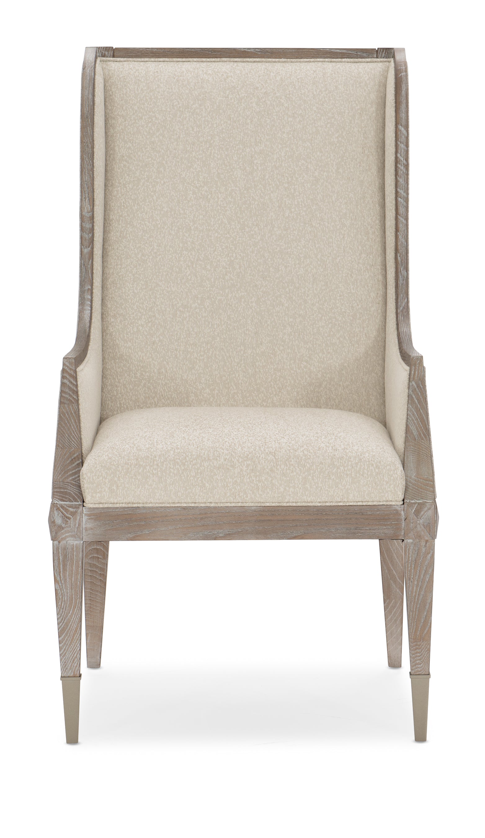 Open Arms Arm Chair  - Brown, Beige