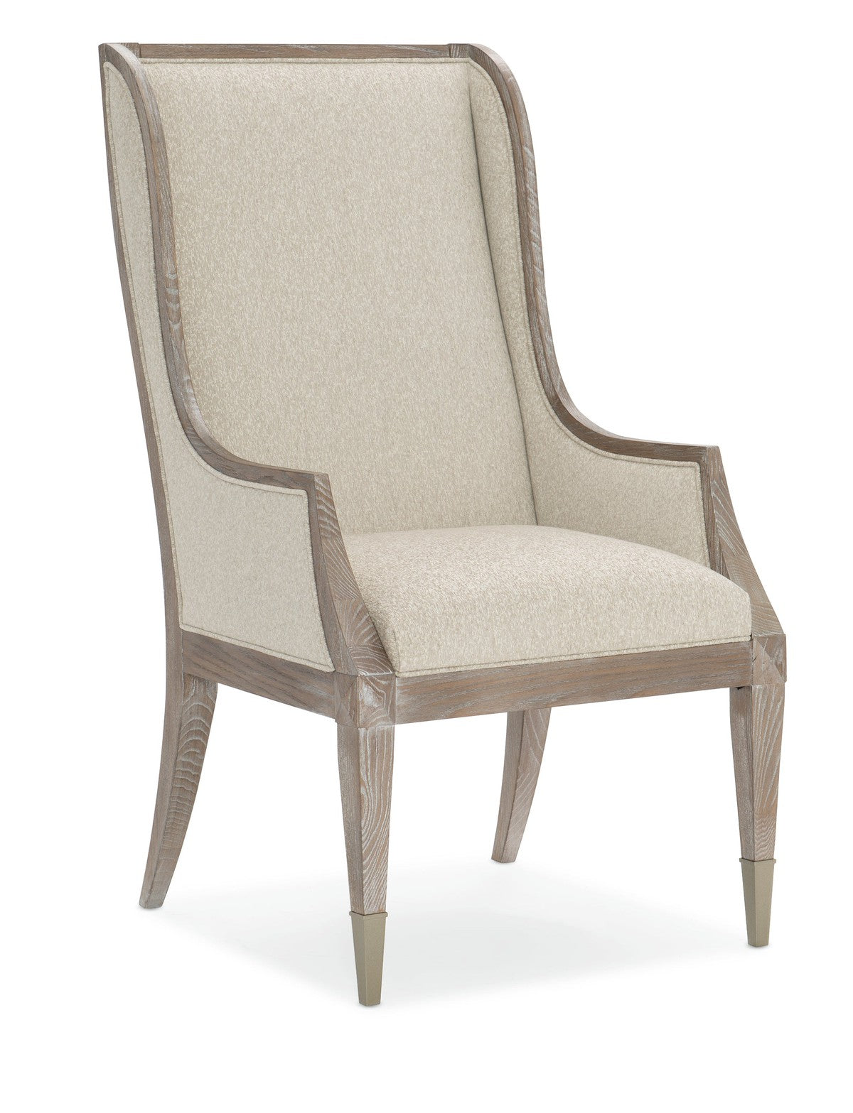 Open Arms Arm Chair  - Brown, Beige