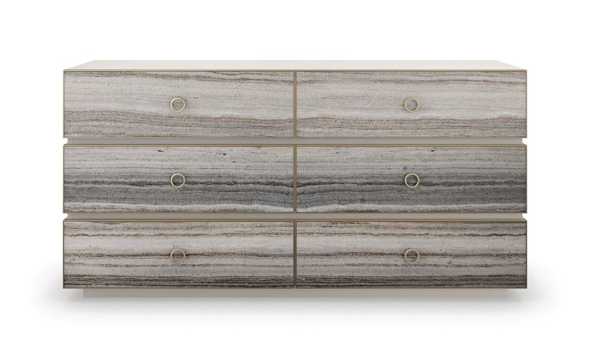 Bedrock Dresser  - Off White, Gold