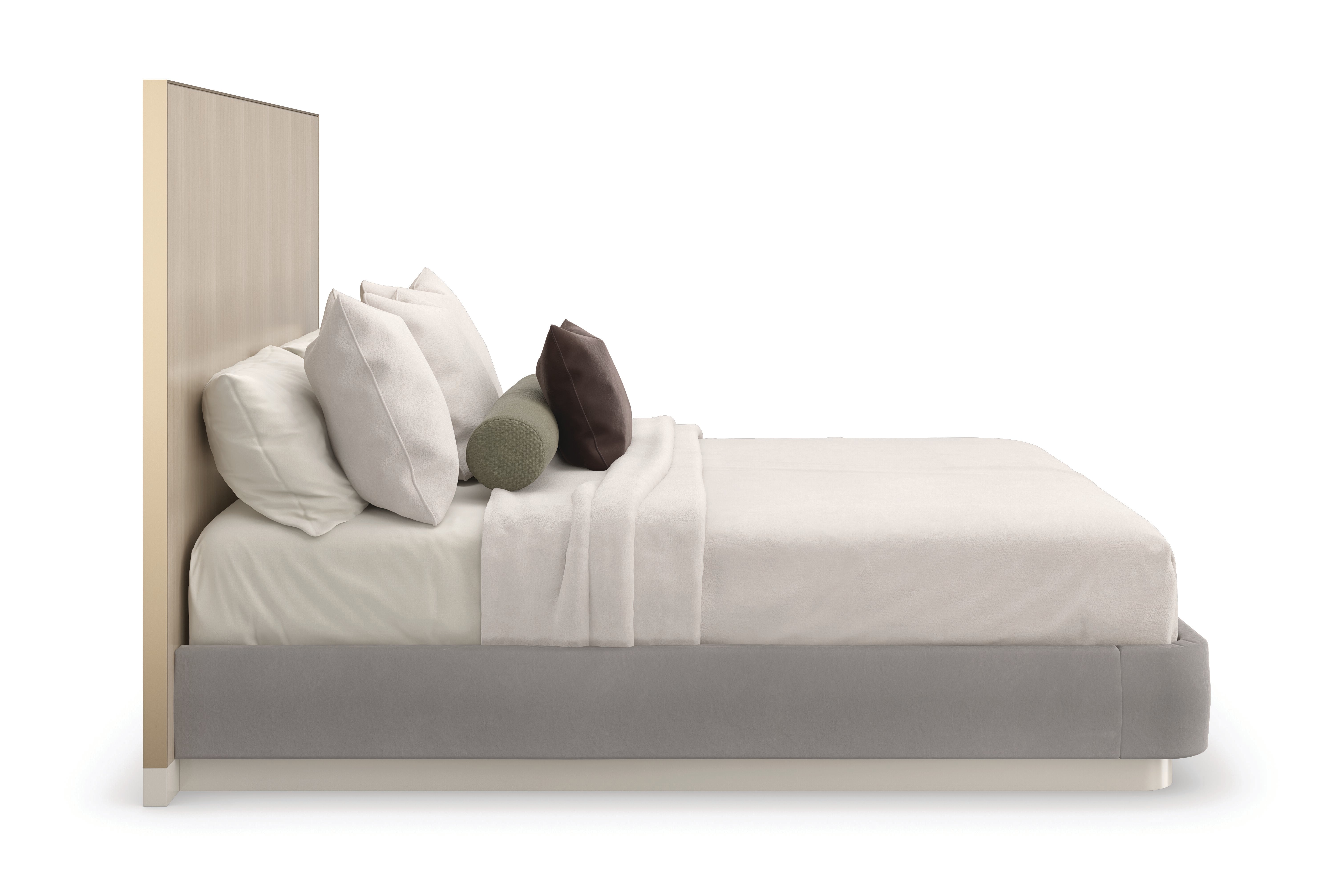 Dream Chaser Bed - Queen  - Beige, Grey, Gold