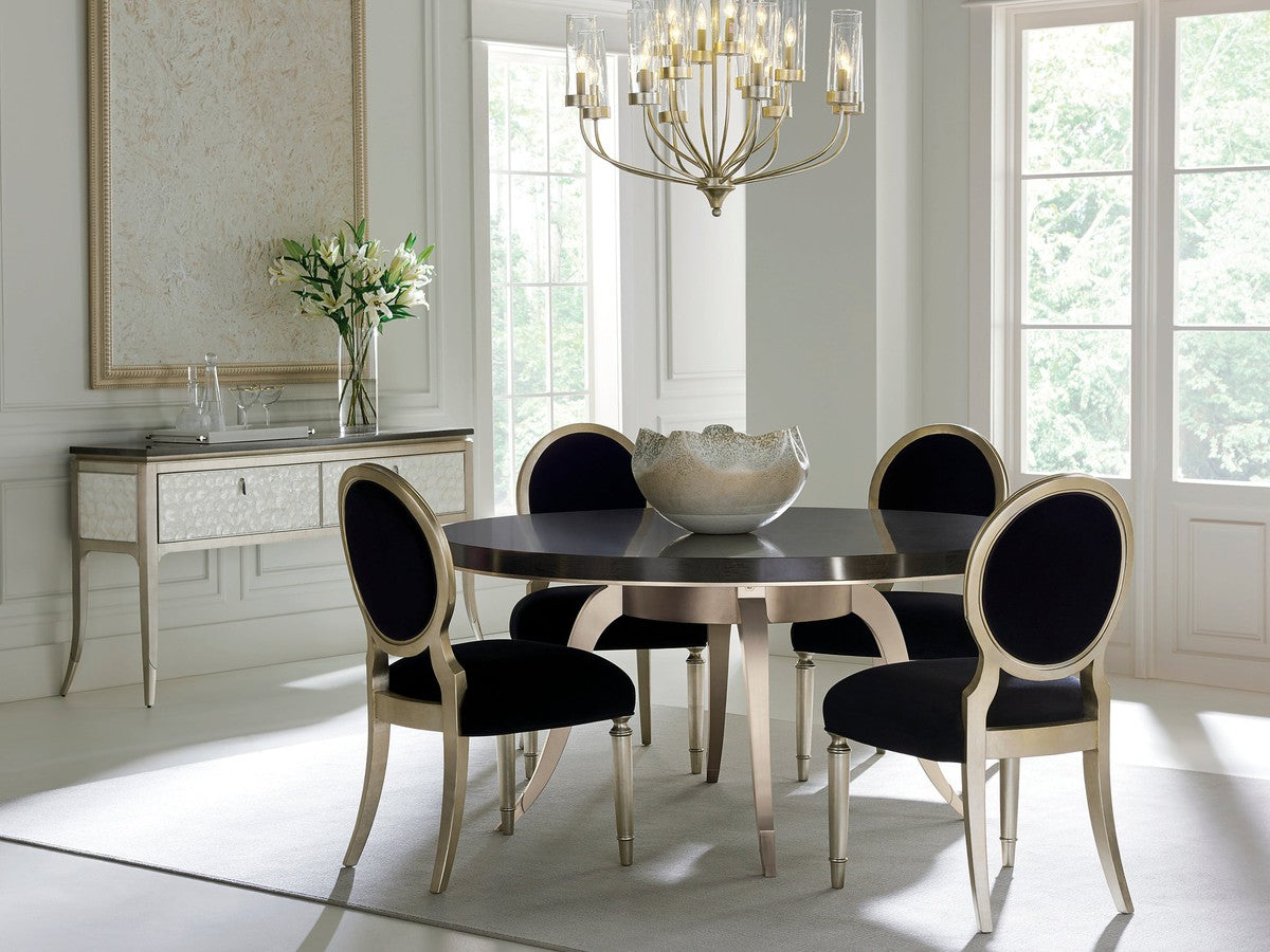 Chit-Chat Side  - Taupe, Silver