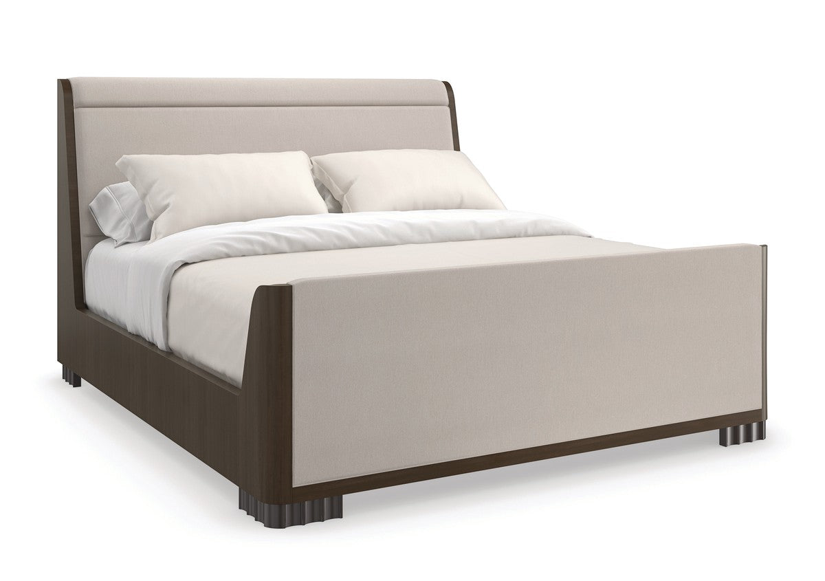 Slow Wave Queen Bed  - Grey, Brown
