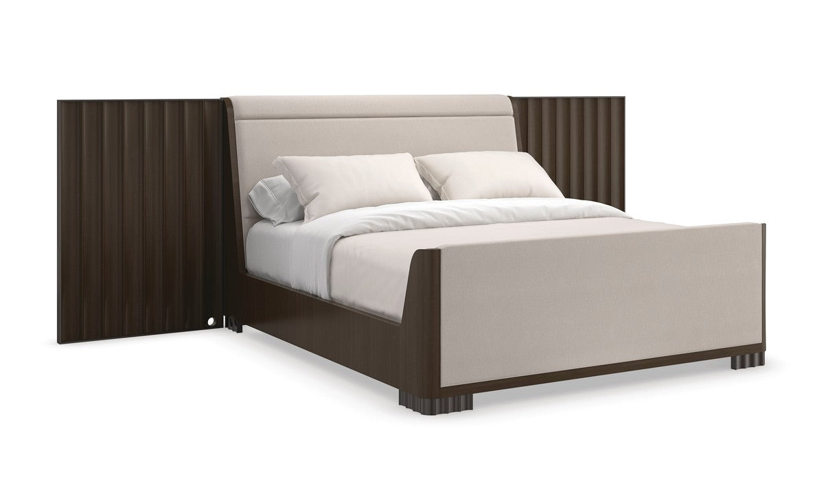 Slow Wave Queen Bed  - Grey, Brown
