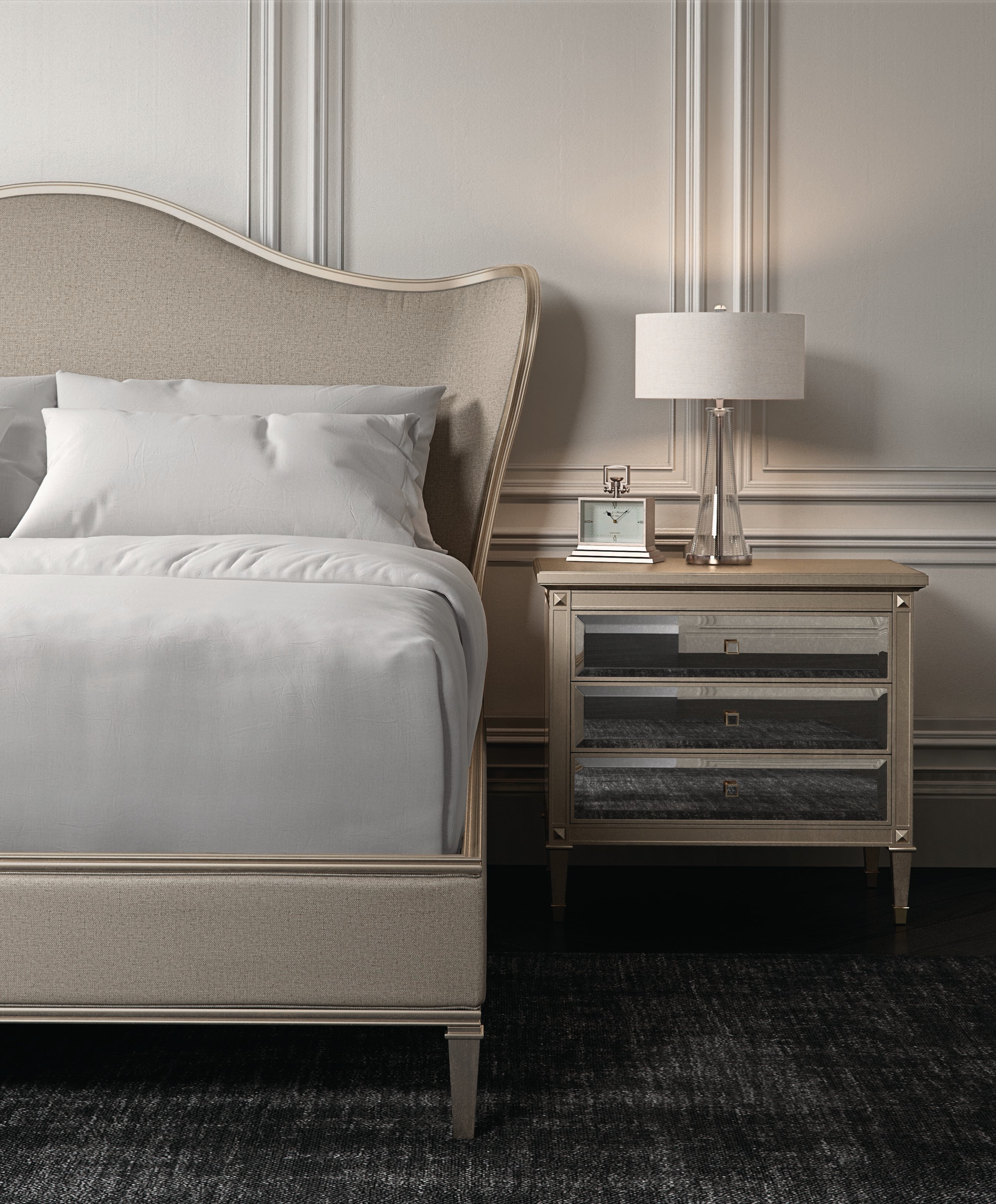 Bedtime Beauty - King  - Gold, Beige