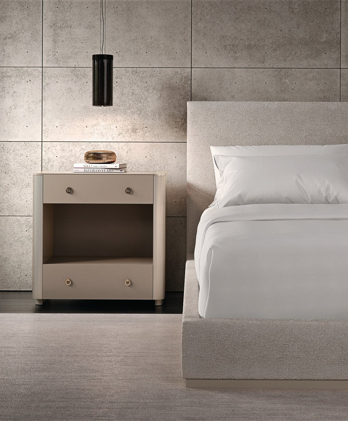 The Boutique Bed - King  - Beige, Natural