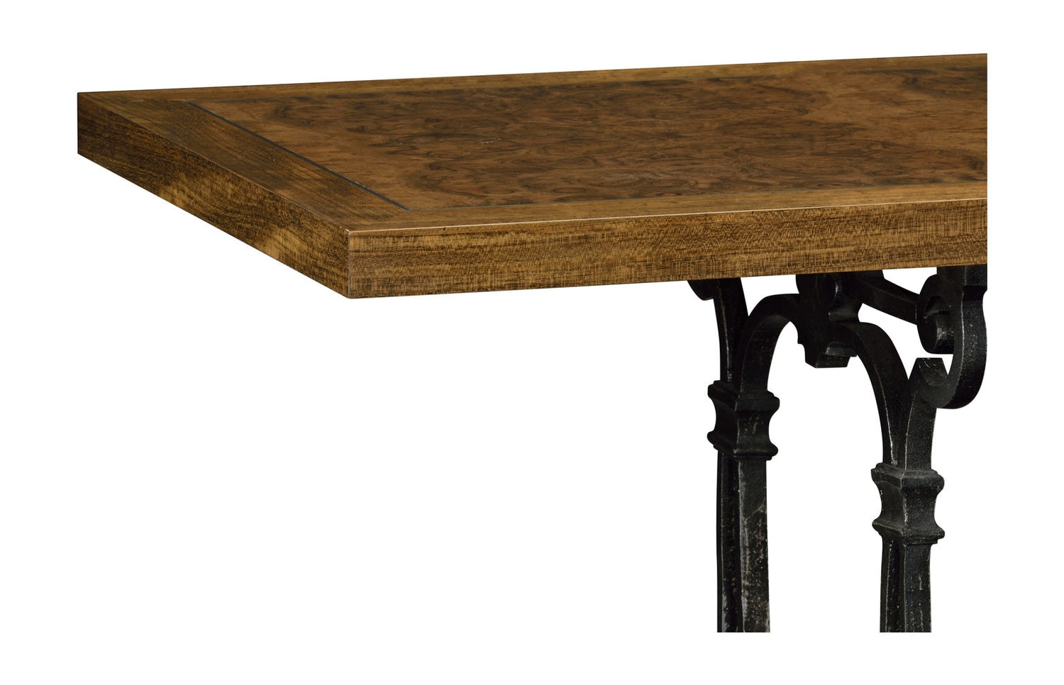 Caledonian Daniella & Iron Console Table-Jonathan Charles-JCHARLES-495856-DBW-Console Tables-2-France and Son